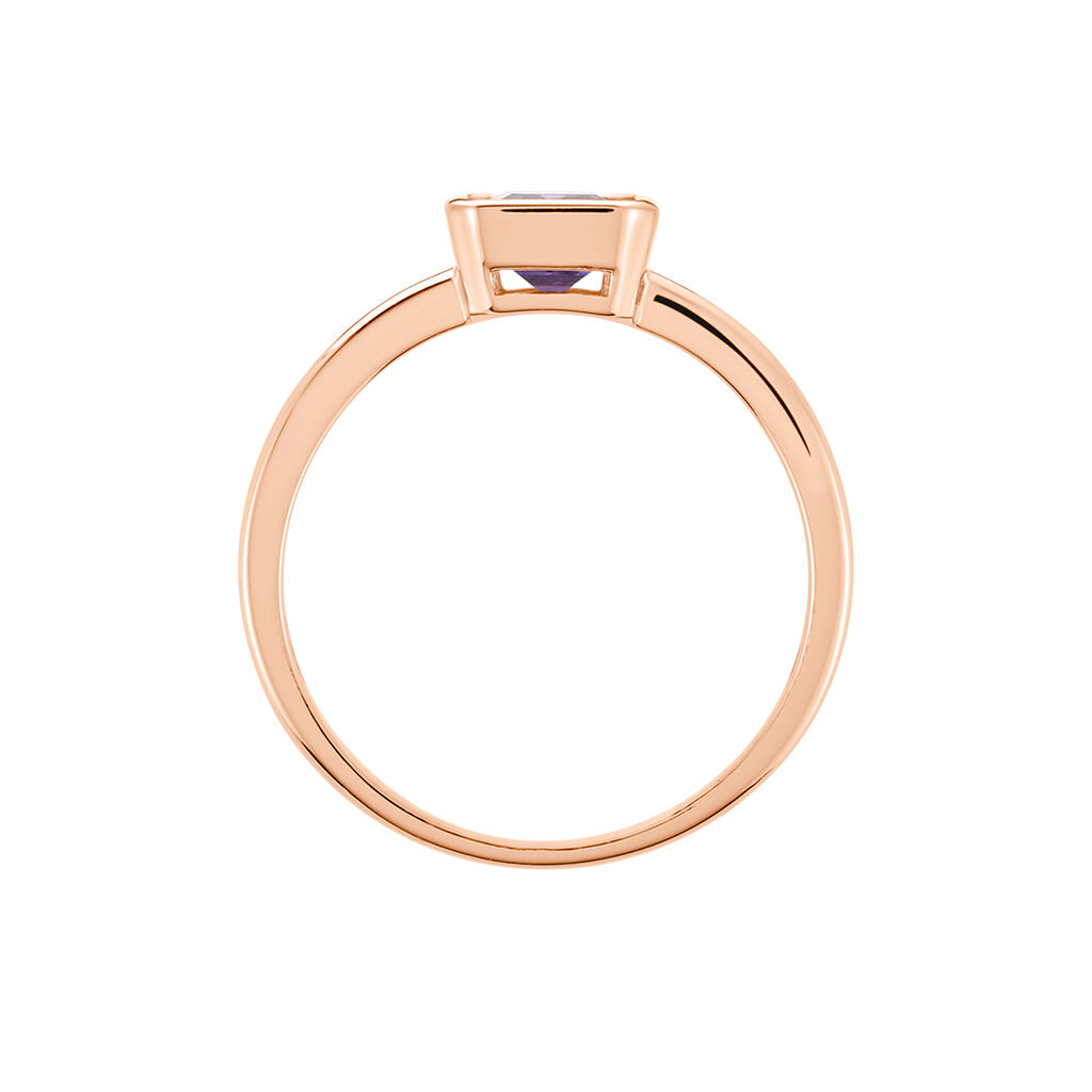 Bague Purple Mood Argent Rose Oxyde De Zirconium