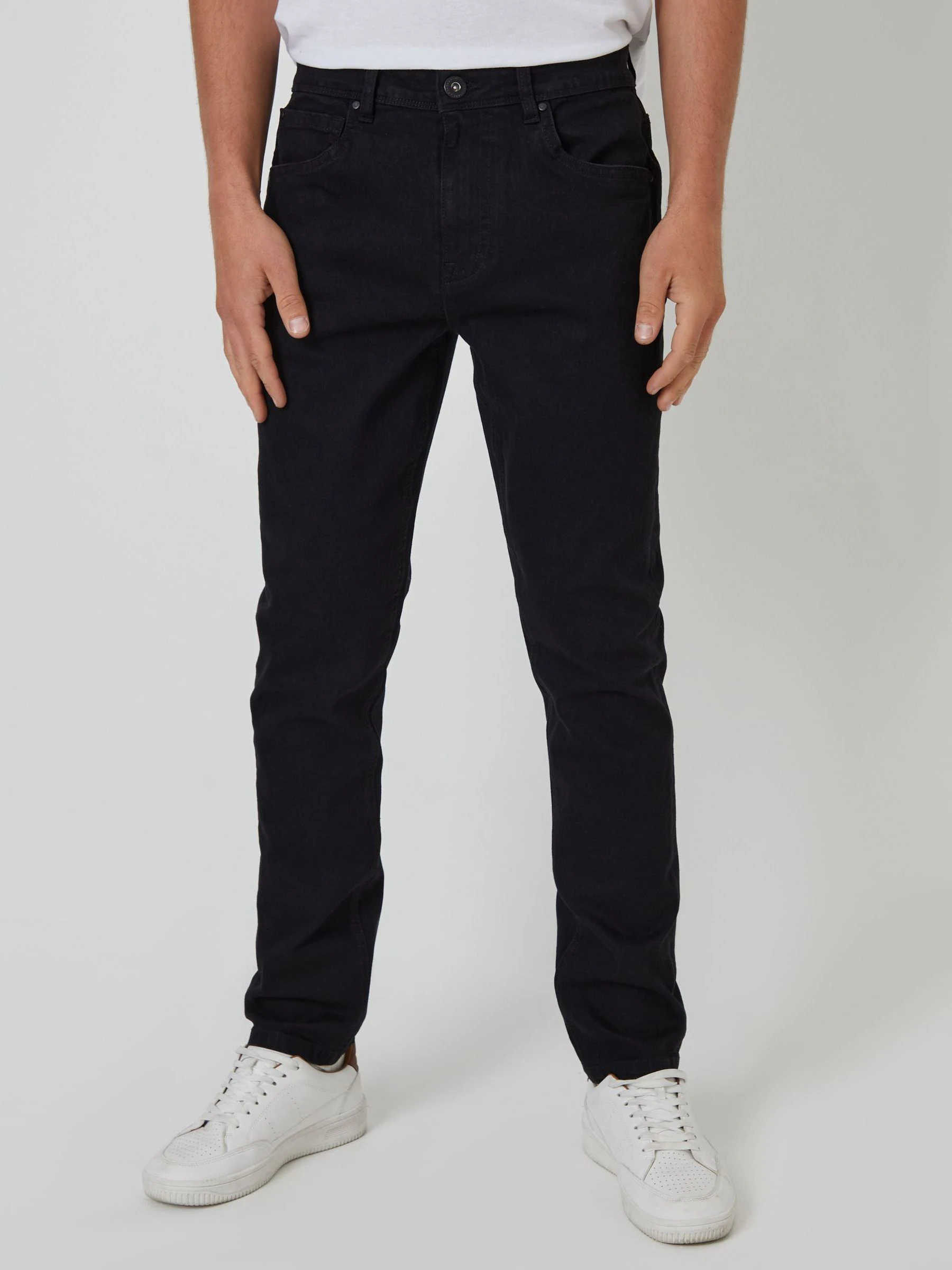 Zwart - Threadbare - Slim-fit jeans met stretch