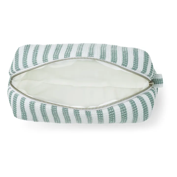 Liewood Trousse de toilette en coton bio Kayla | Vert Menthe