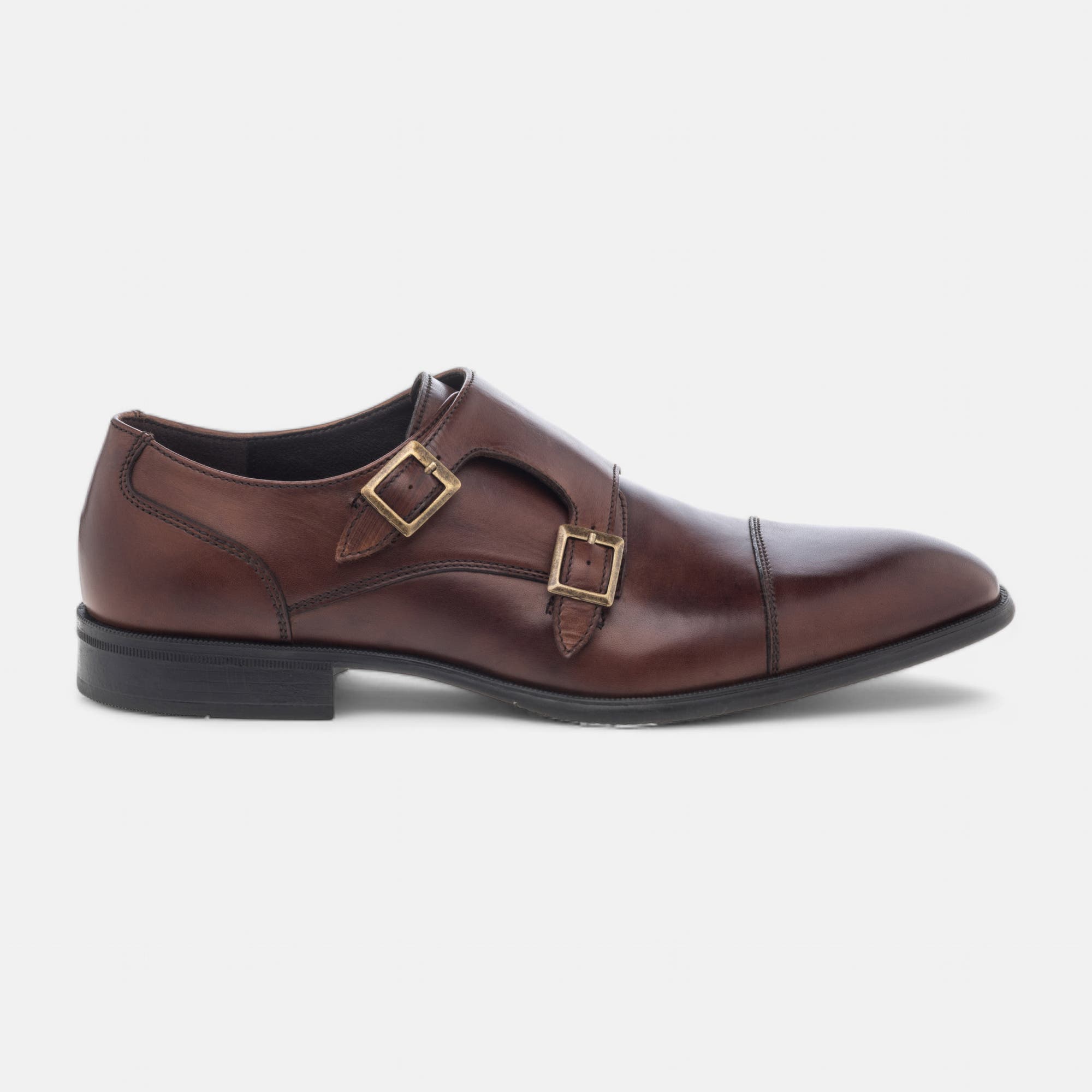 Derbies Homme en cuir cognac