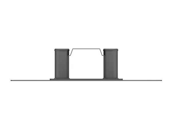 Multibrackets M Public Floorstand Basic 180 Floorbase - Komponenter til montering (monteringsbase) - stål - sort - på gulv
