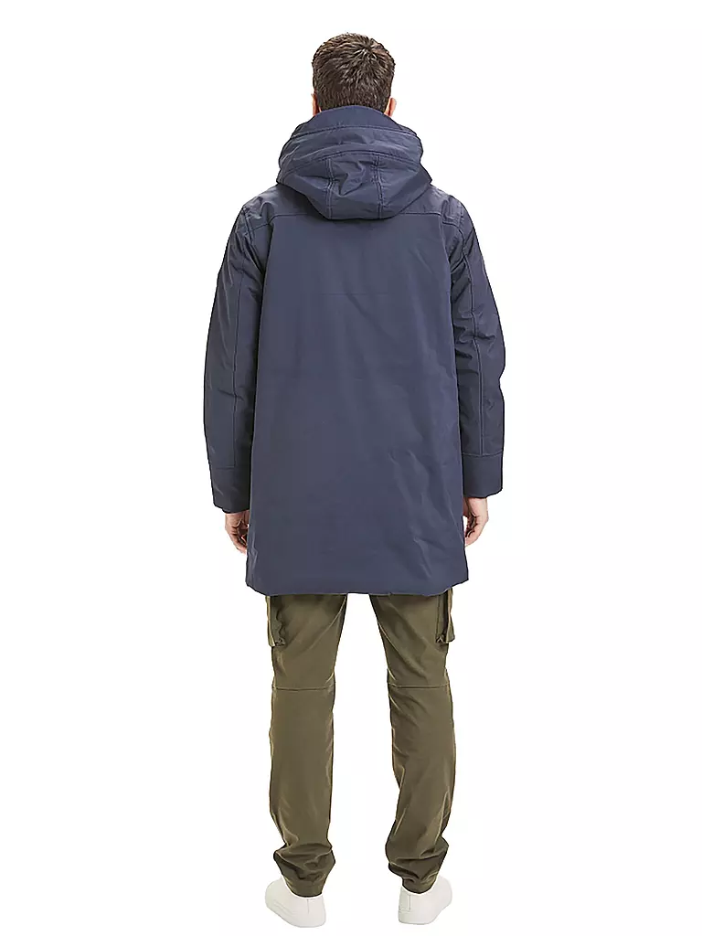 KNOWLEDGE COTTON APPAREL Softshell Parka blau