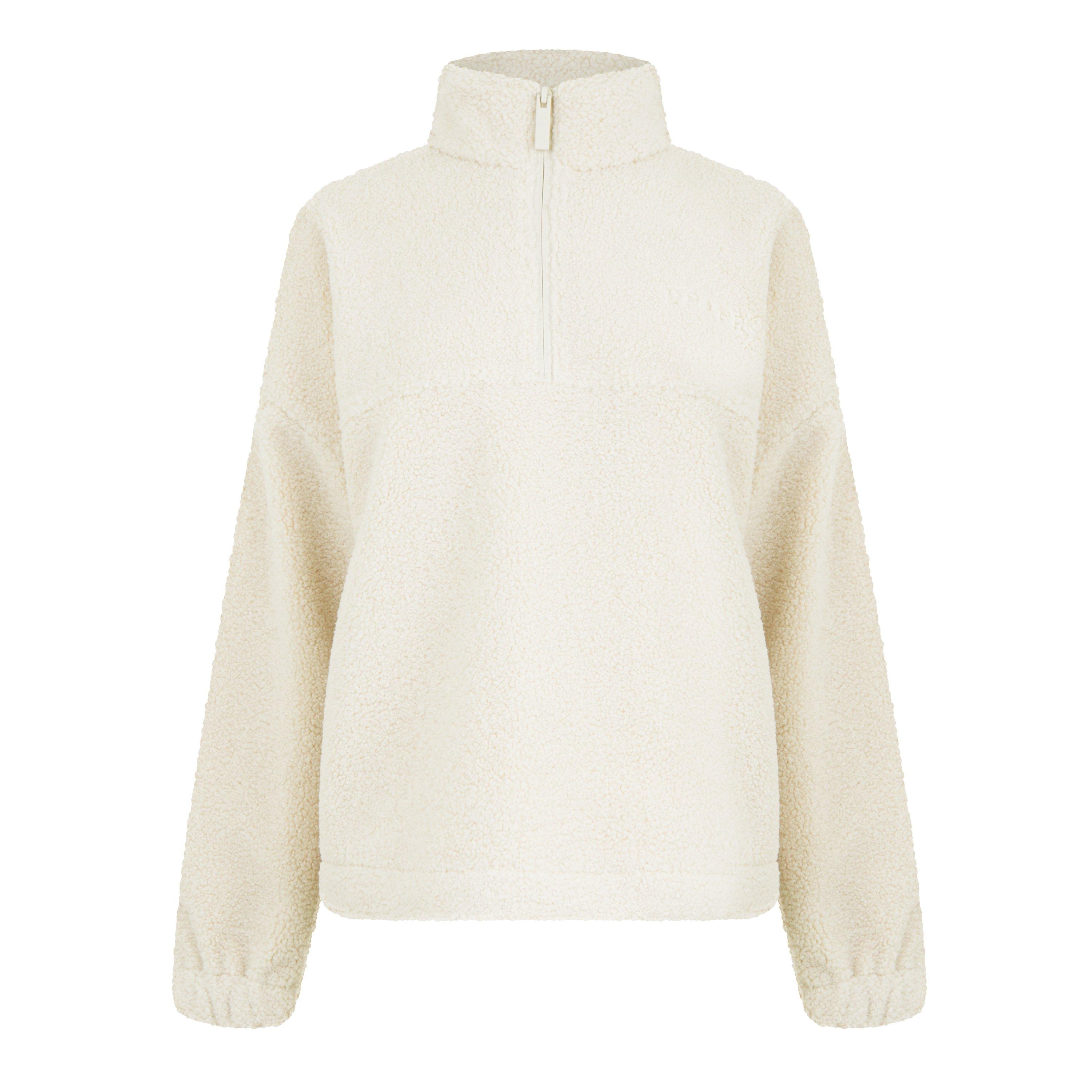 USA Pro USAPro Borg Funnel Quarter Zip Top Womens