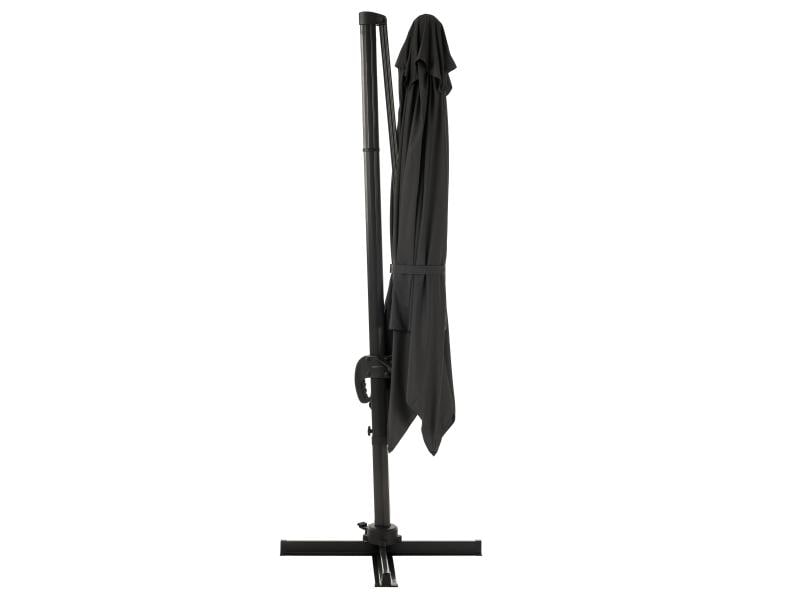 COCON Sonnenschirm TR-031, 300 x 300 cm, hängend, Grau Eleganter Ampelschirm für heisse Sommertage