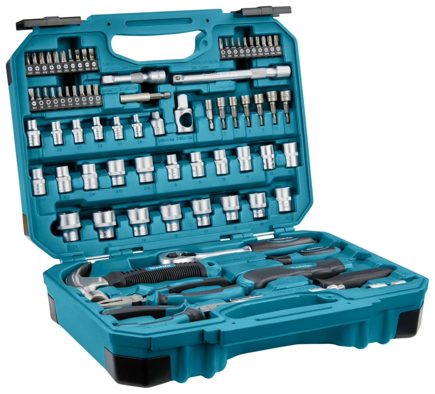 Makita E-10899 Gereedschapset in koffer - 76-delig