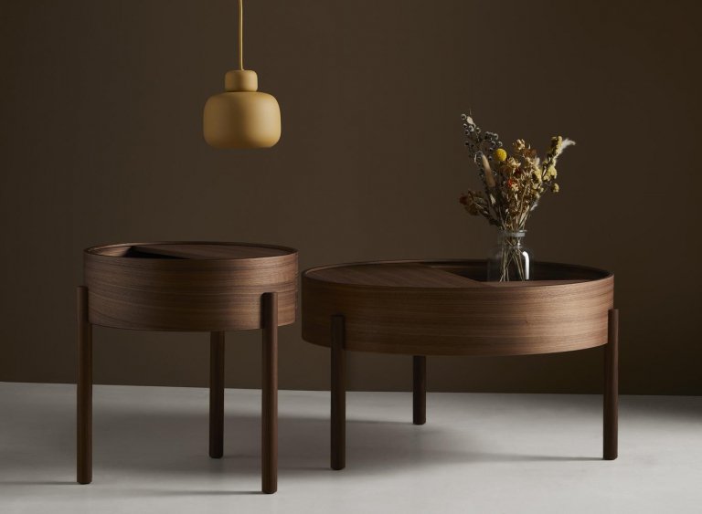 Woud Arc salontafel 66 walnut