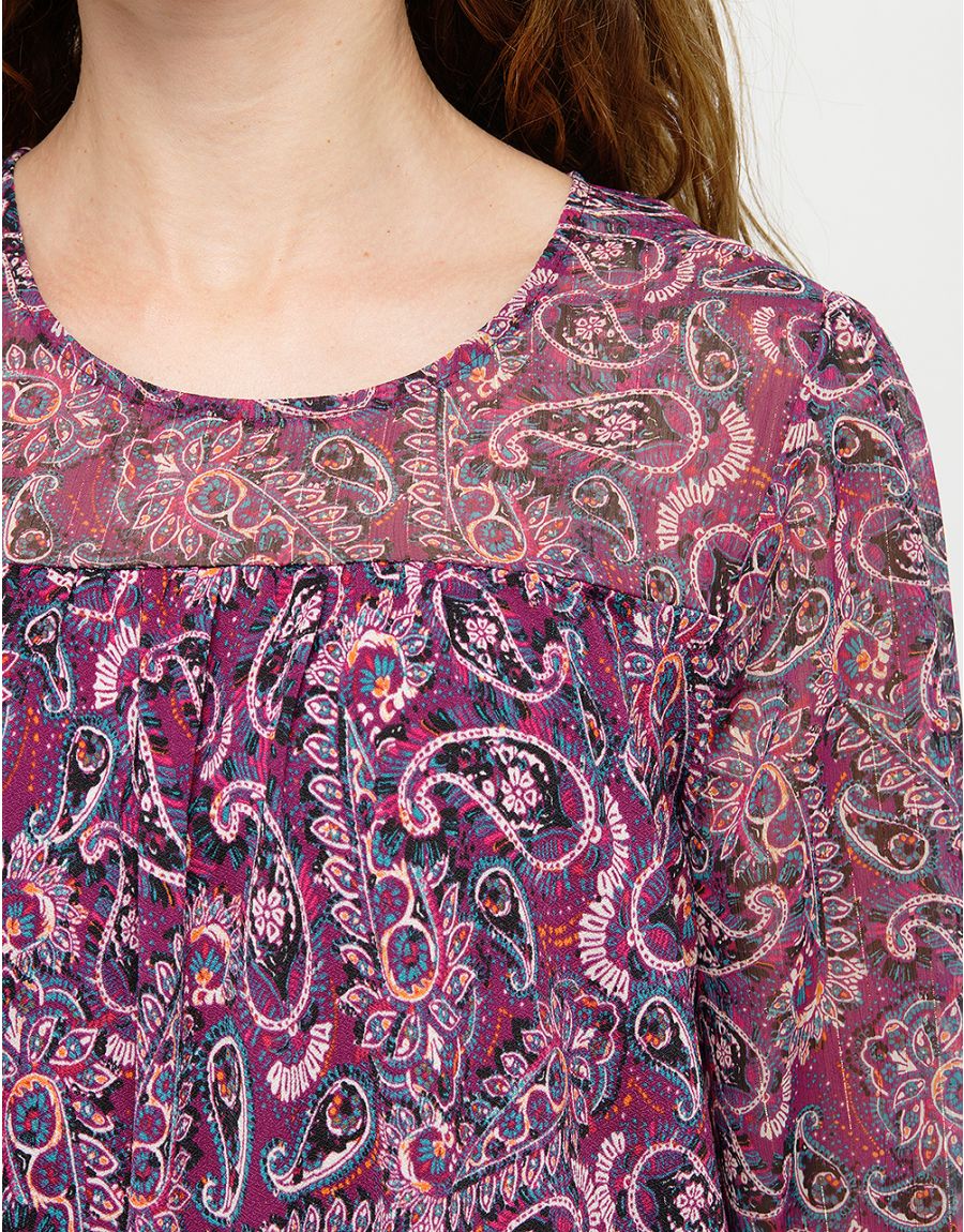 Blouse fluide violette