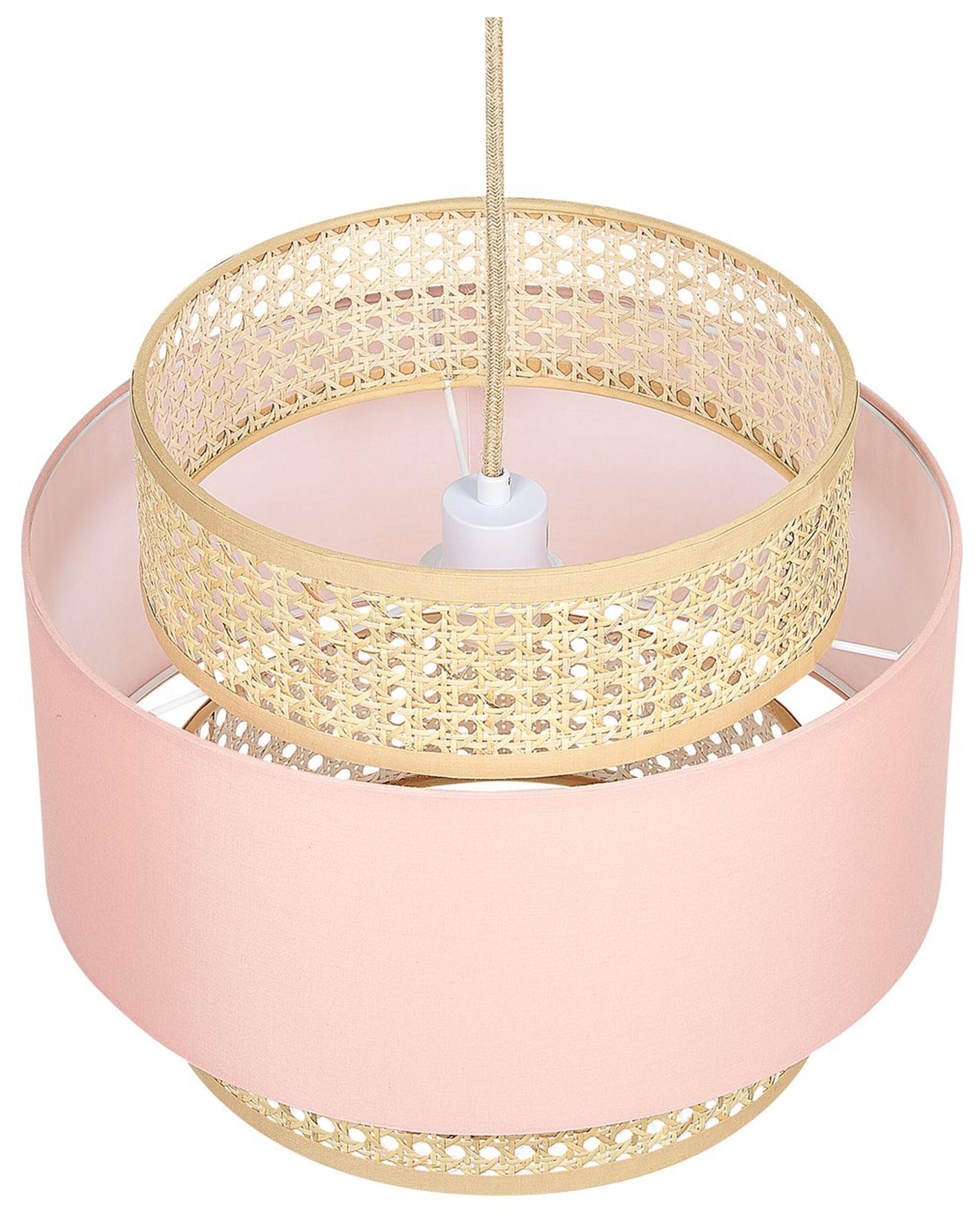 Hanglamp YUMURI Rotan Perzikroze