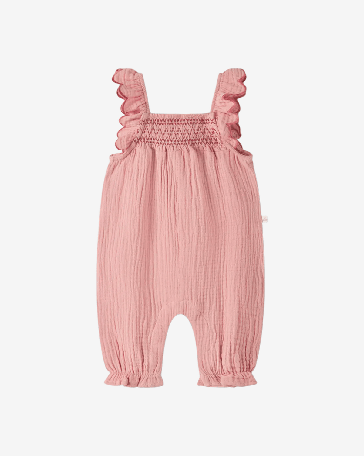 Jumpsuit Baby M/ Volanger – Muslin, Øko Bomull | NBFHIBA LOOSE OVERALL LIL