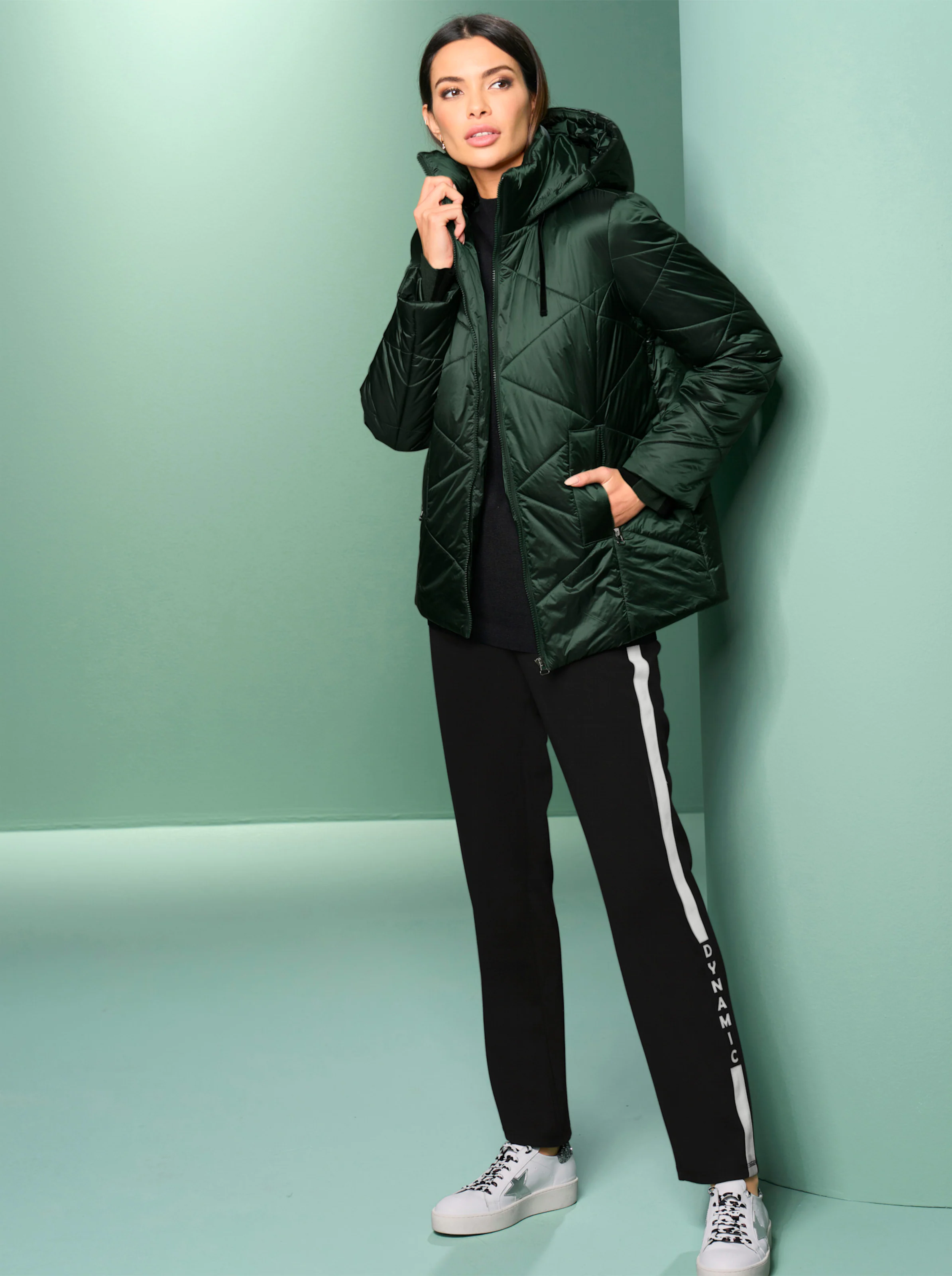 heine Outdoorjacke in moos