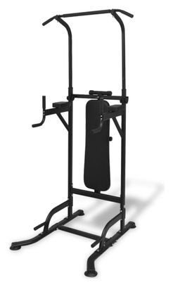 Tour de musculation avec banc d'assise sport fitness noir 02_0000040