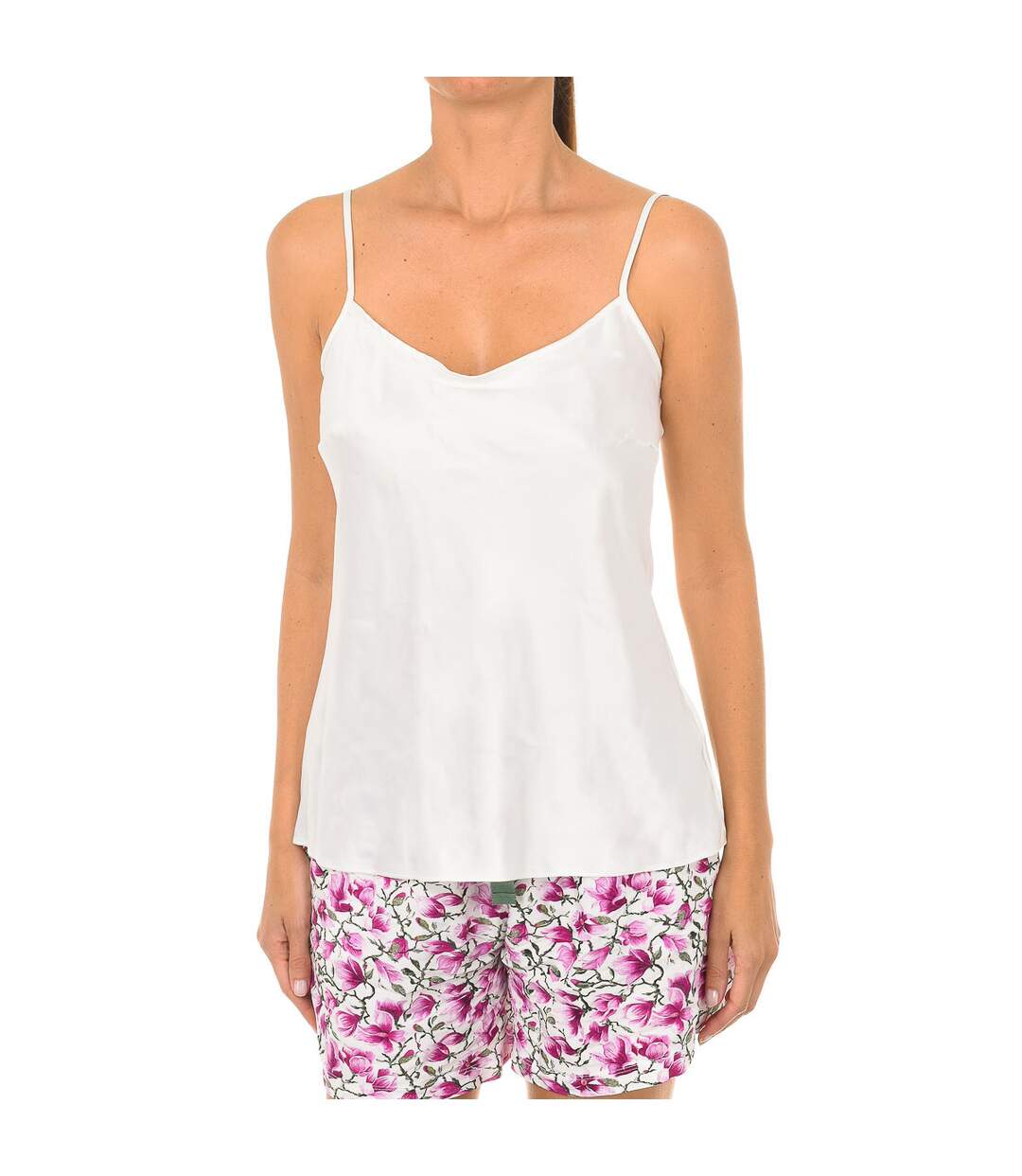 Lovable L07WV women's thin strap satin T-shirt