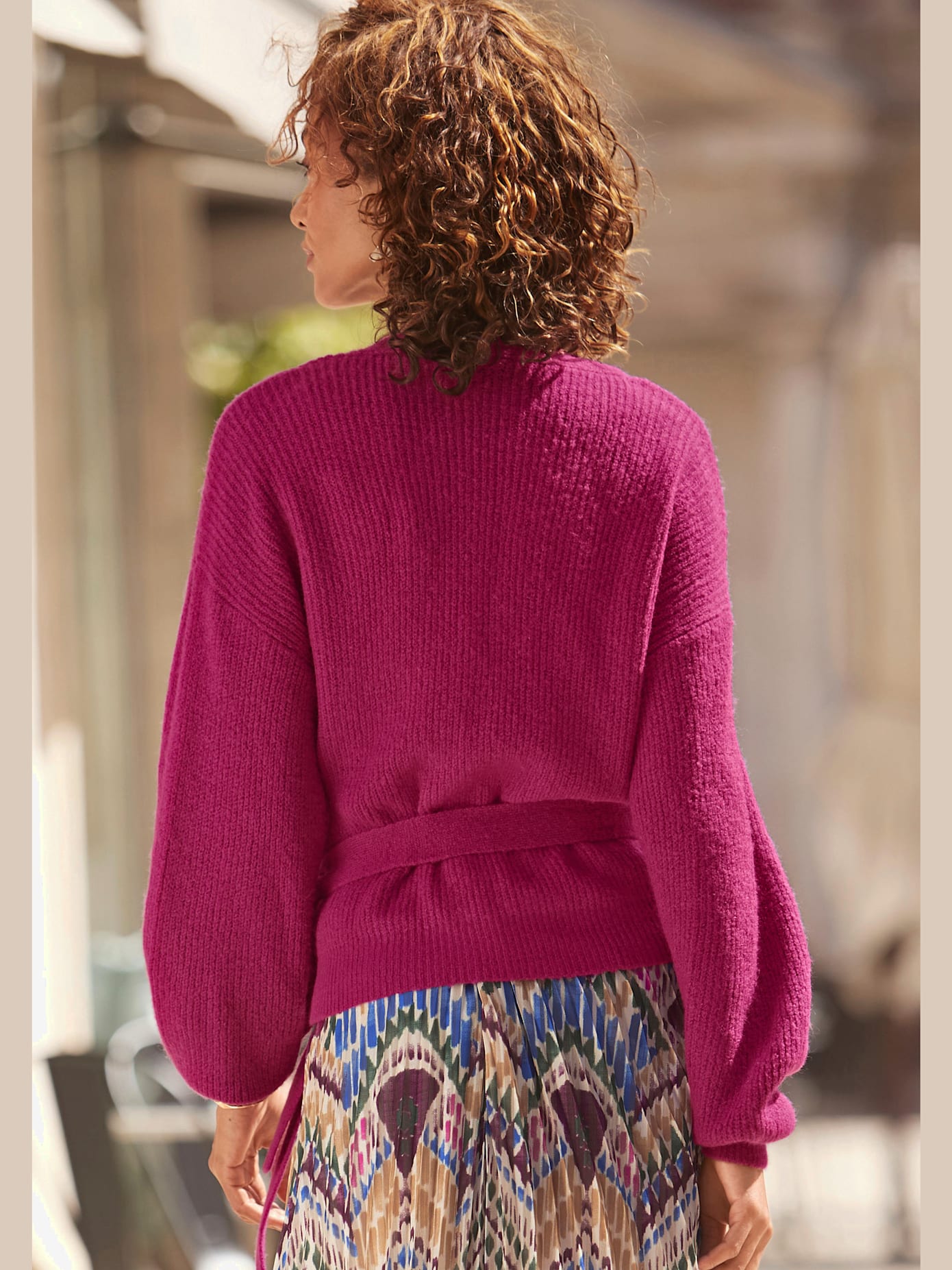 Veste cache-cœur en tricot veste en tricot à nouer
