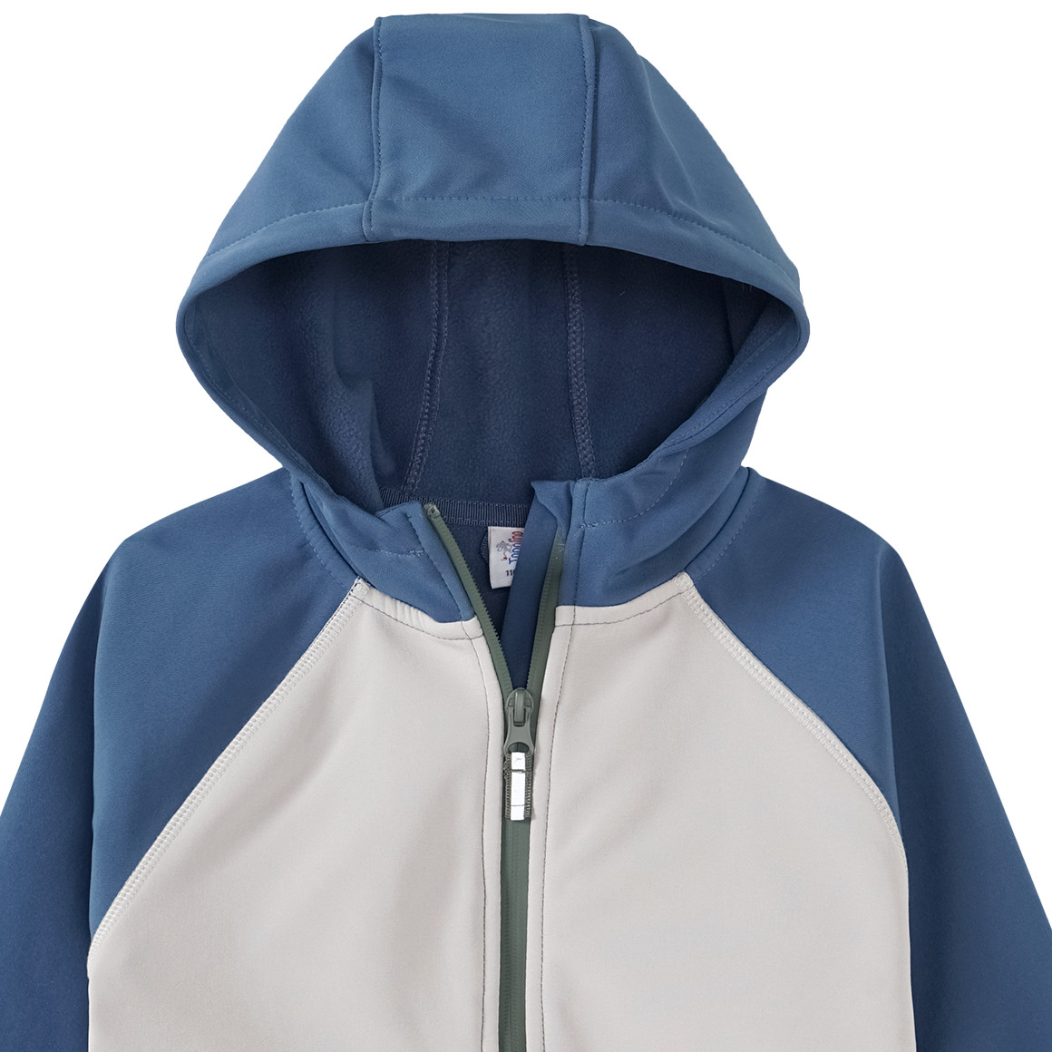 Topolino Jungen Softshelljacke im Colourblocking-Look blau / beige / oliv