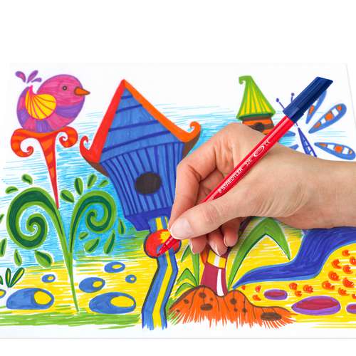STAEDTLER® Noris® Fasermaler 100er-Großpackung