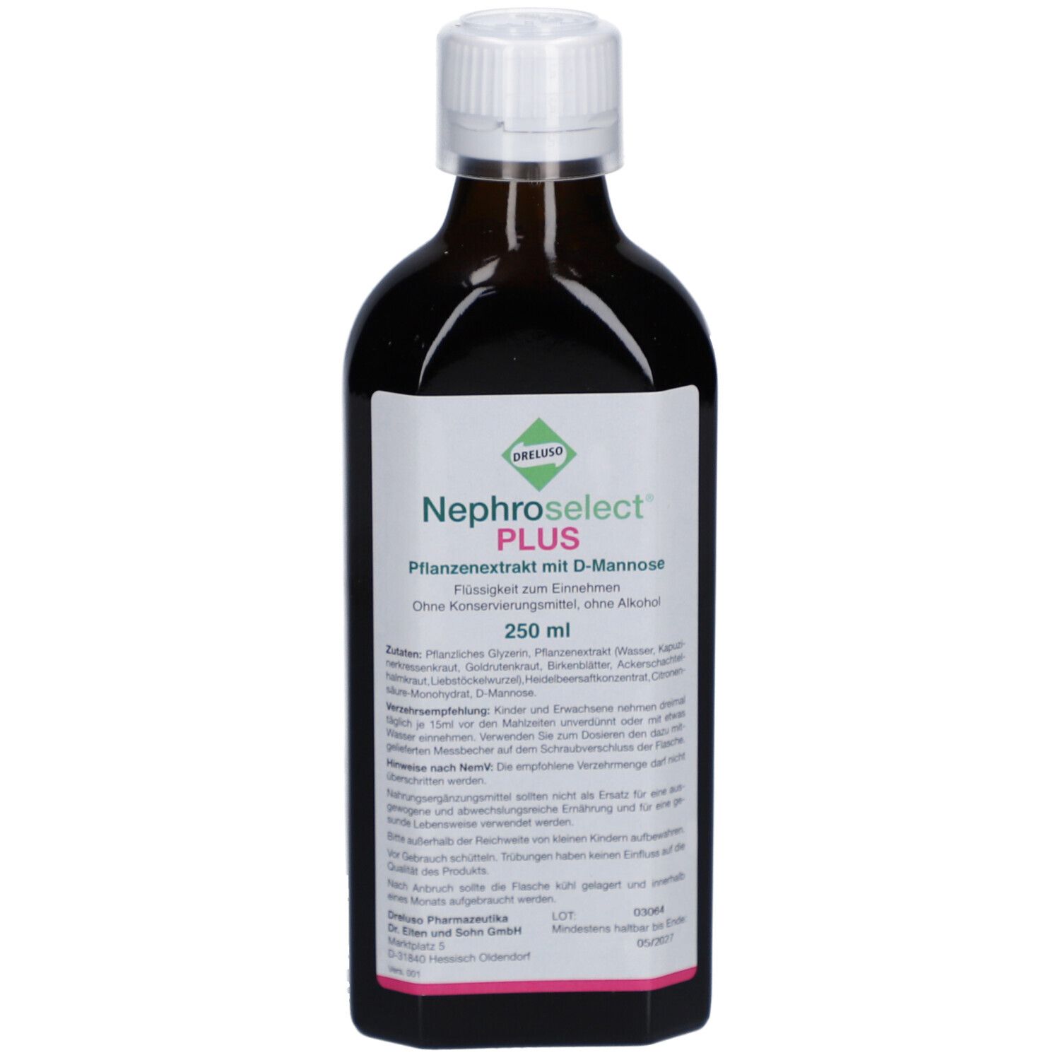 Nephroselect Plus Flüssigkeit mit D-Mannose und Heidelbeersaft