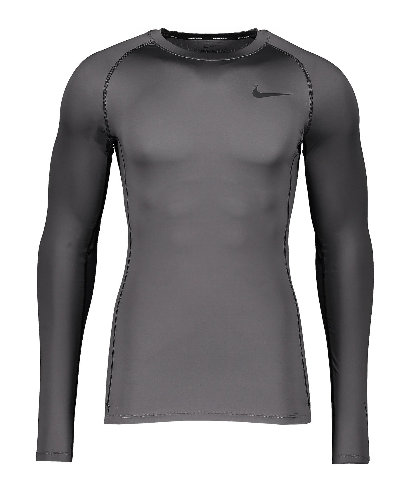Nike Pro Longsleeve Grau Schwarz F068