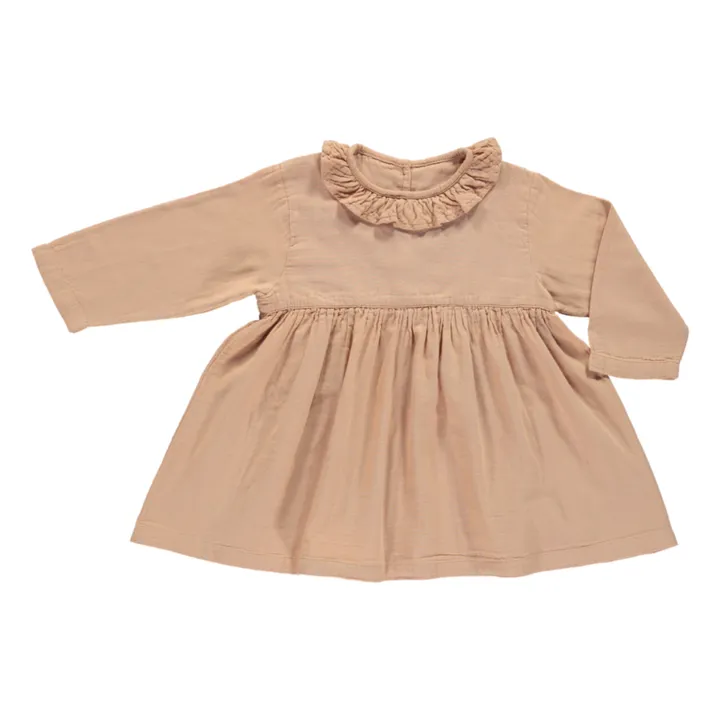 Poudre Organic Robe Double Gaze Coton Campanule | Vieux Rose