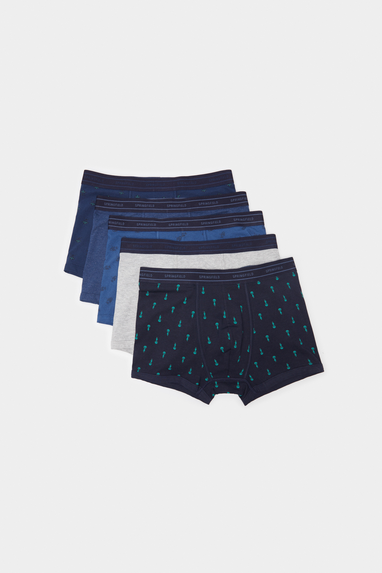 Pacote com 3 cuecas boxer de algodão