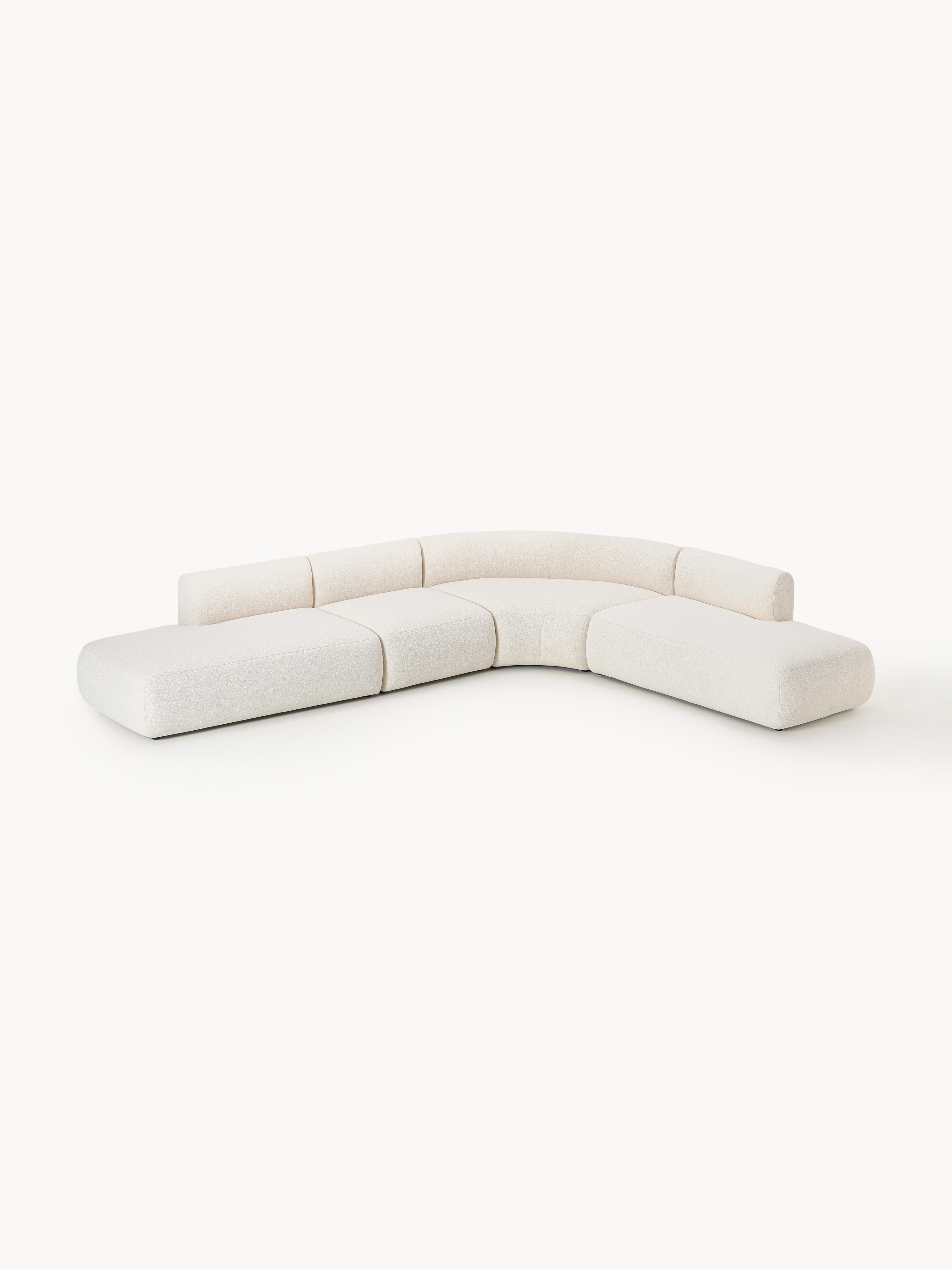 Modulaire bouclé hoekbank Sofia (4-zits)