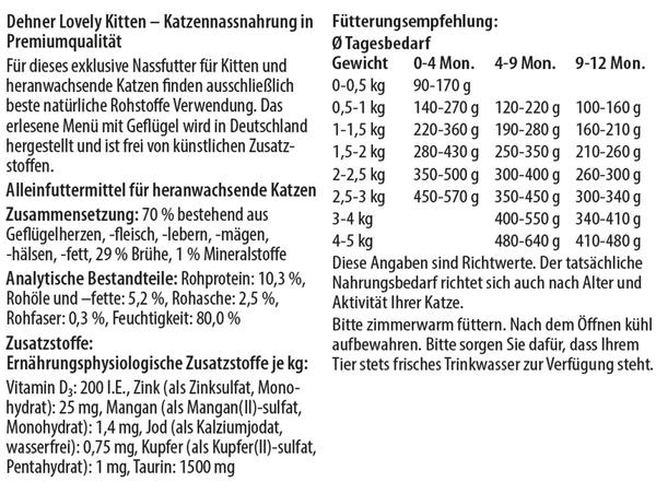 Dehner Premium Lovely Nassfutter für Katzen