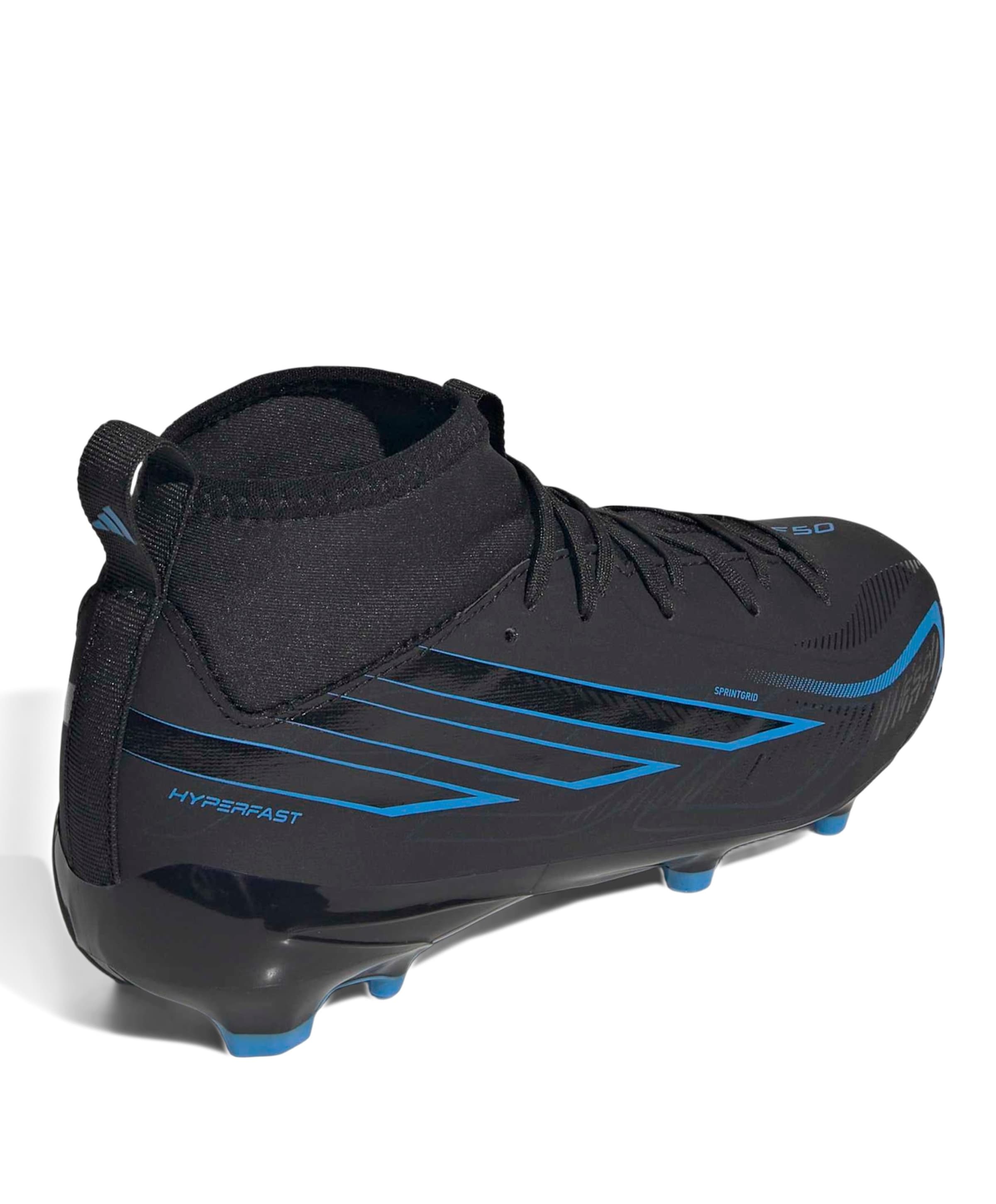 Adidas F50 Hyperfast League Mid Fg J jongens voetbalschoenen zwart