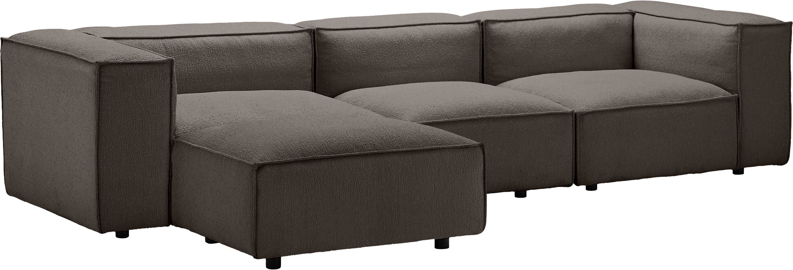 MOOD Ecksofa - Anthrazit / B: 291.0 cm x T: 168.0 cm x H: 65.0 cm