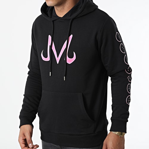 Sweat Capuche Majin Noir Rose