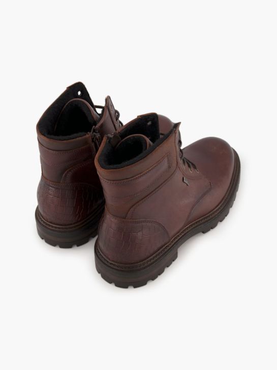 AM SHOE Schnür-Stiefelette Braun