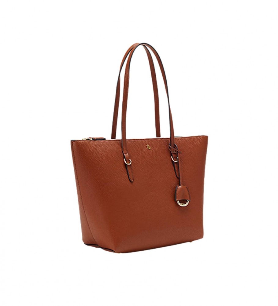Bolsa Ralph Lauren Keaton cor camelo - 27,9 x 40 x 14 cm