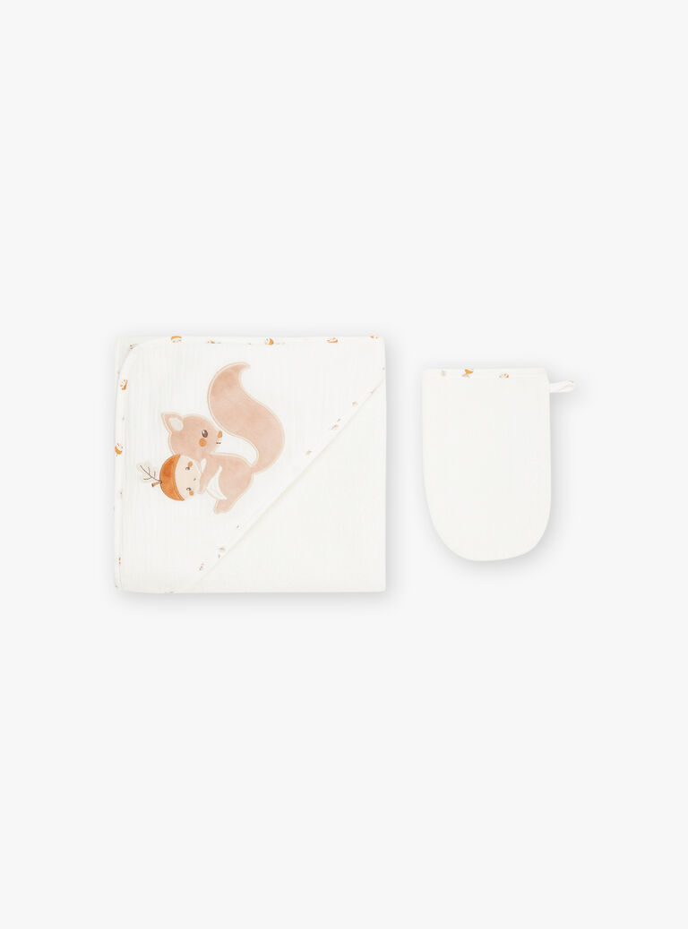 Pointe-éponge et gants écrus en éponge