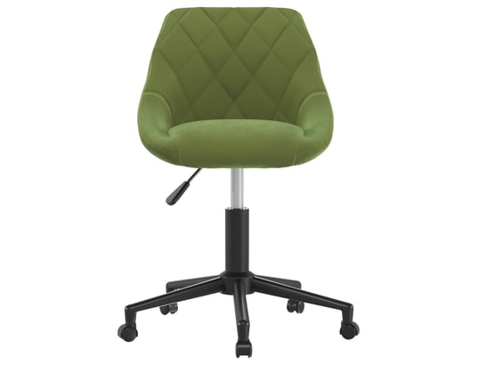 VIDAXL - Chaise de bureau Chaise pivotante de bureau vert clair velours
