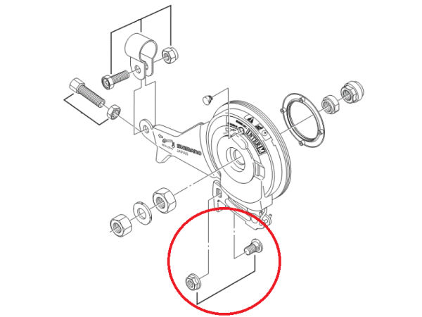 Shimano IM31 Stopmøtrik