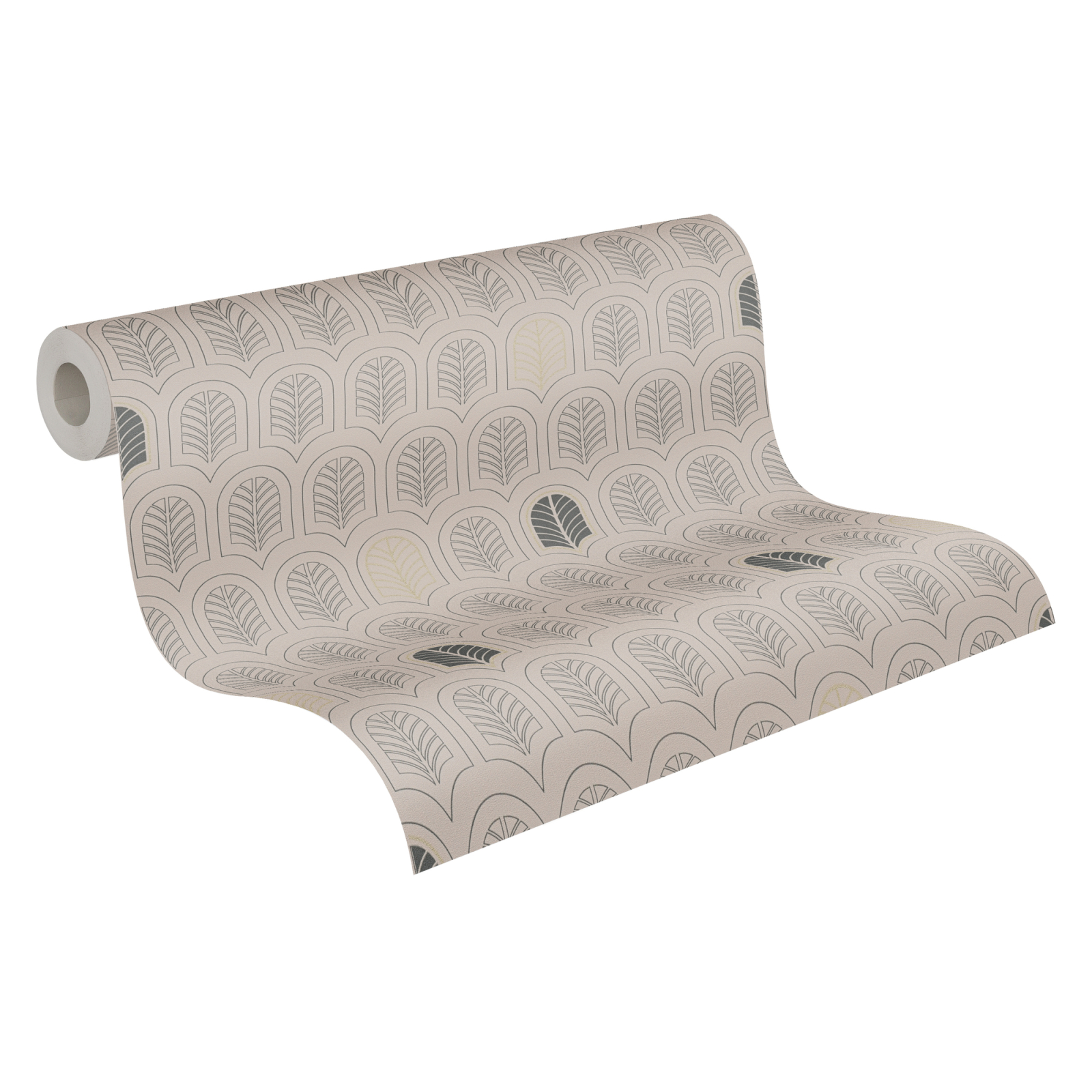 Vliestapete NEW LIFE - taupe-anthrazit - 10 Meter