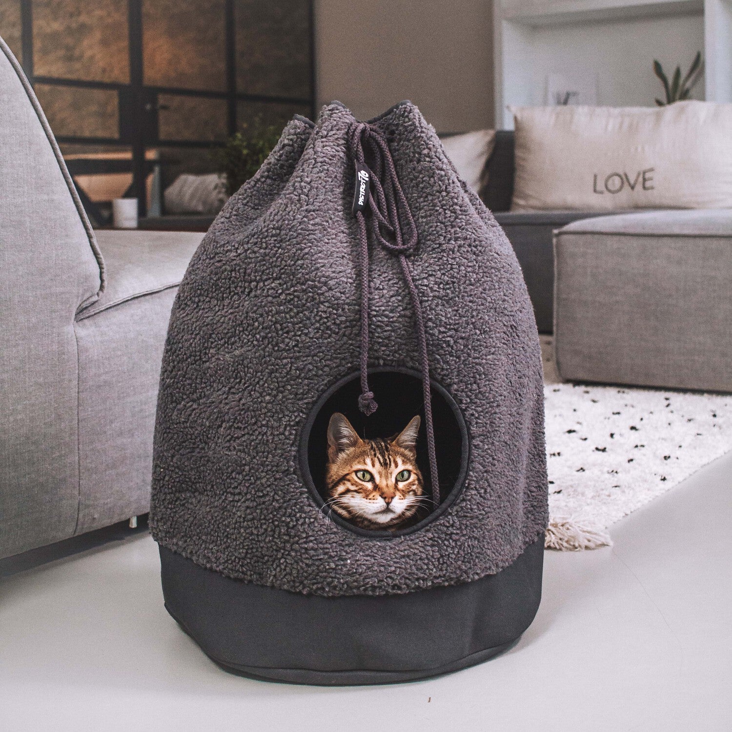 District 70 kattenmand Casa Teddy grijs D 45 H 60