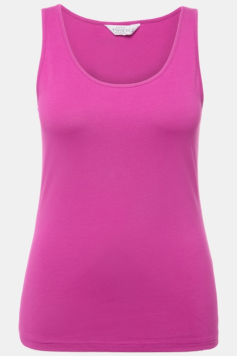 Basic-Top, weiter Ausschnitt, Stretchjersey