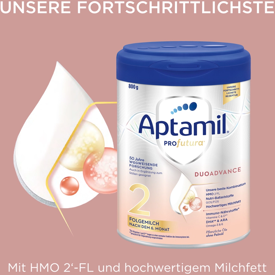 Aptamil Folgemilch Profutura Duo Advanced 2 6x 800g nach dem 6. Monat