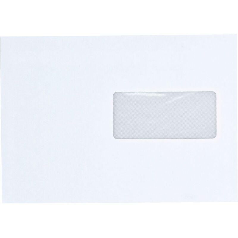 Enveloppe Bruneau 80 g/m² blanche avec bande protectrice - Boîte de 500