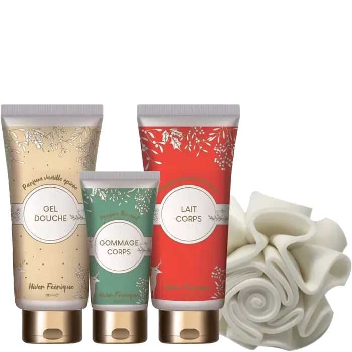 Coffret soins cage - Pomme d'amour, vanille épicée & thé vert - Corps - 4 produits
