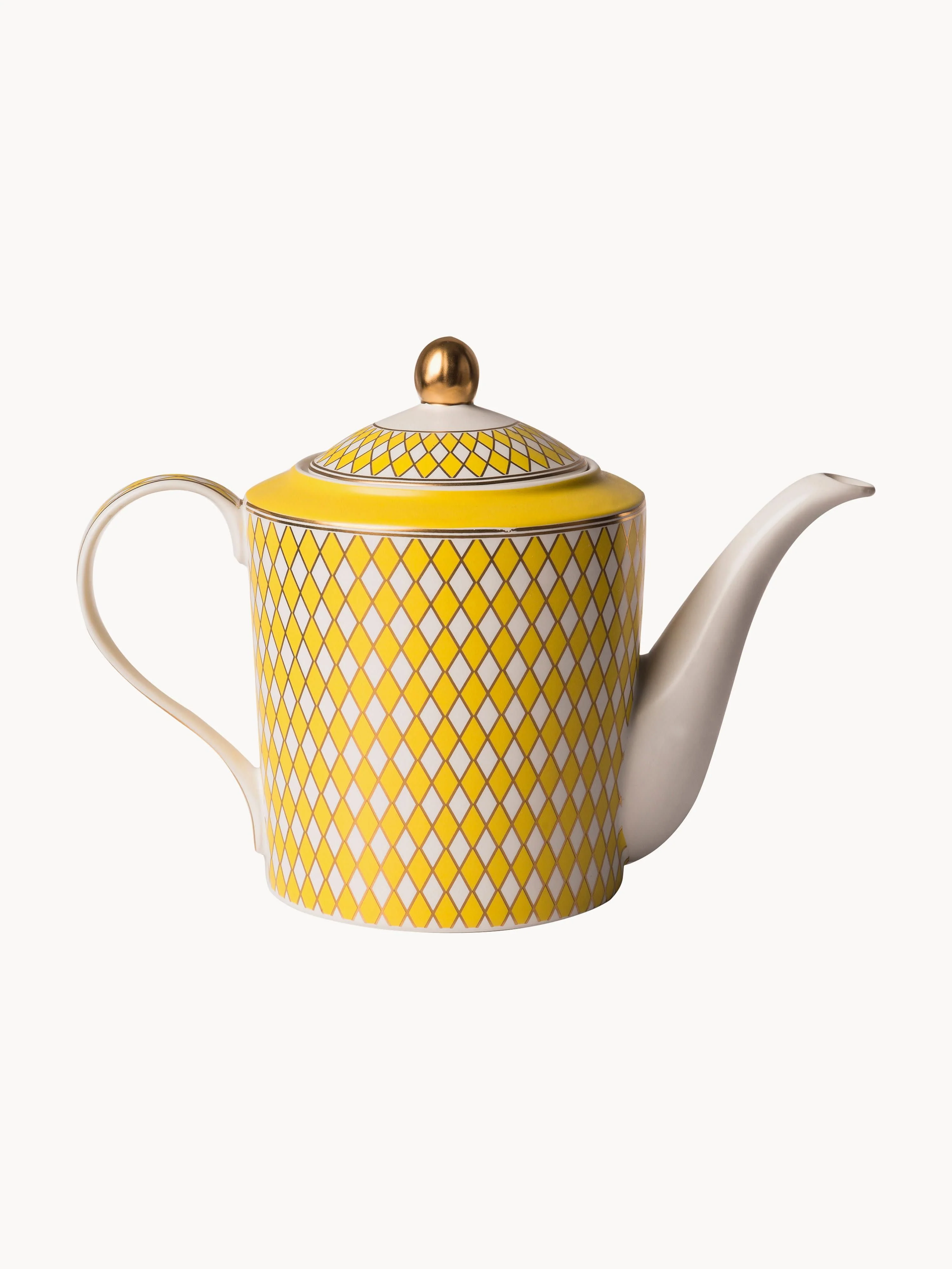 Handgemaakte porseleinen theepot Chess, 1.1 L
