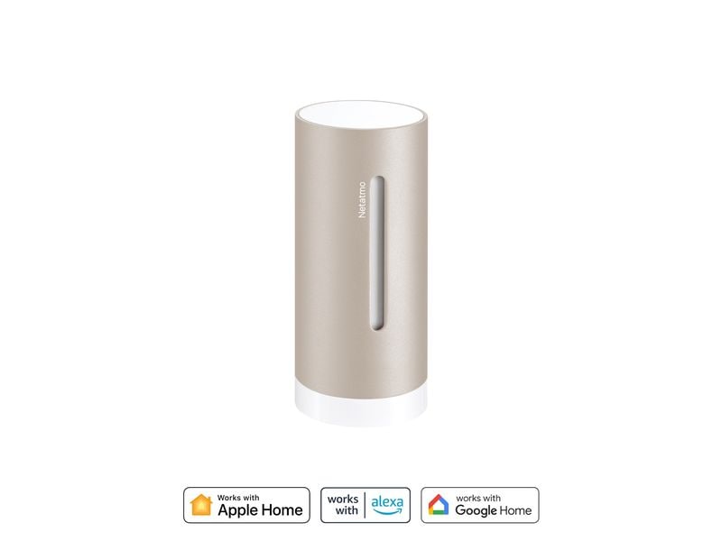 Netatmo Zusatzmodul Smartes Innenmodul Zusätzliches Innenmodul für die smarte Wetterstation 1st & 2nd Generation von Netatmo – Sand
