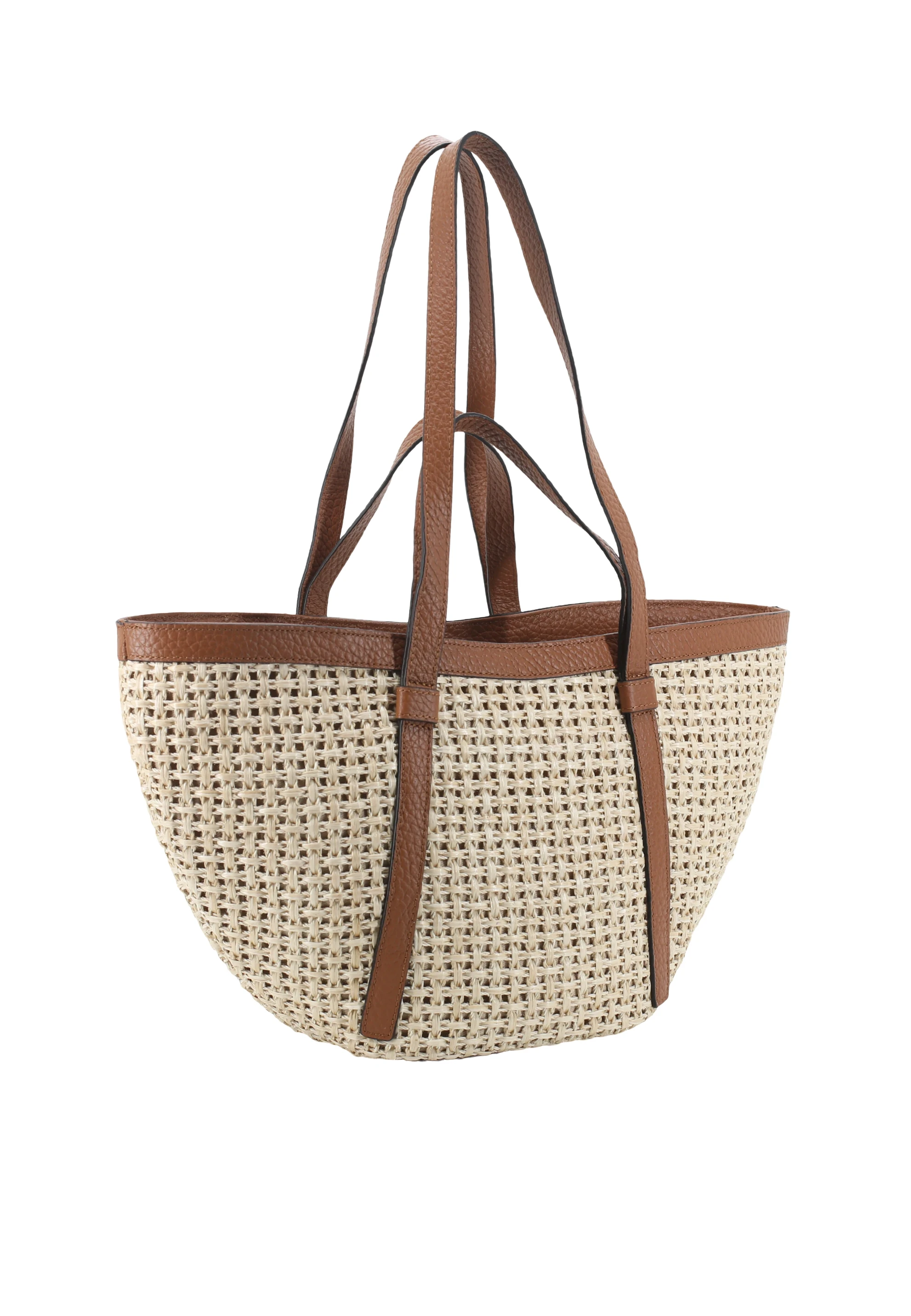 Shopper COSMO medium Raffia/leather Standard