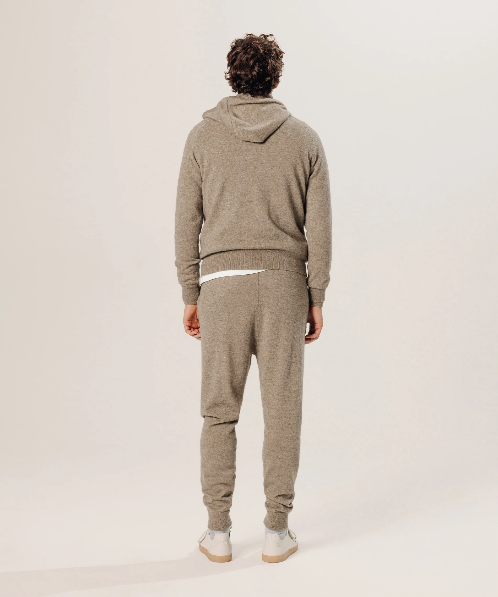 Pull à capuche en cachemire | Beige