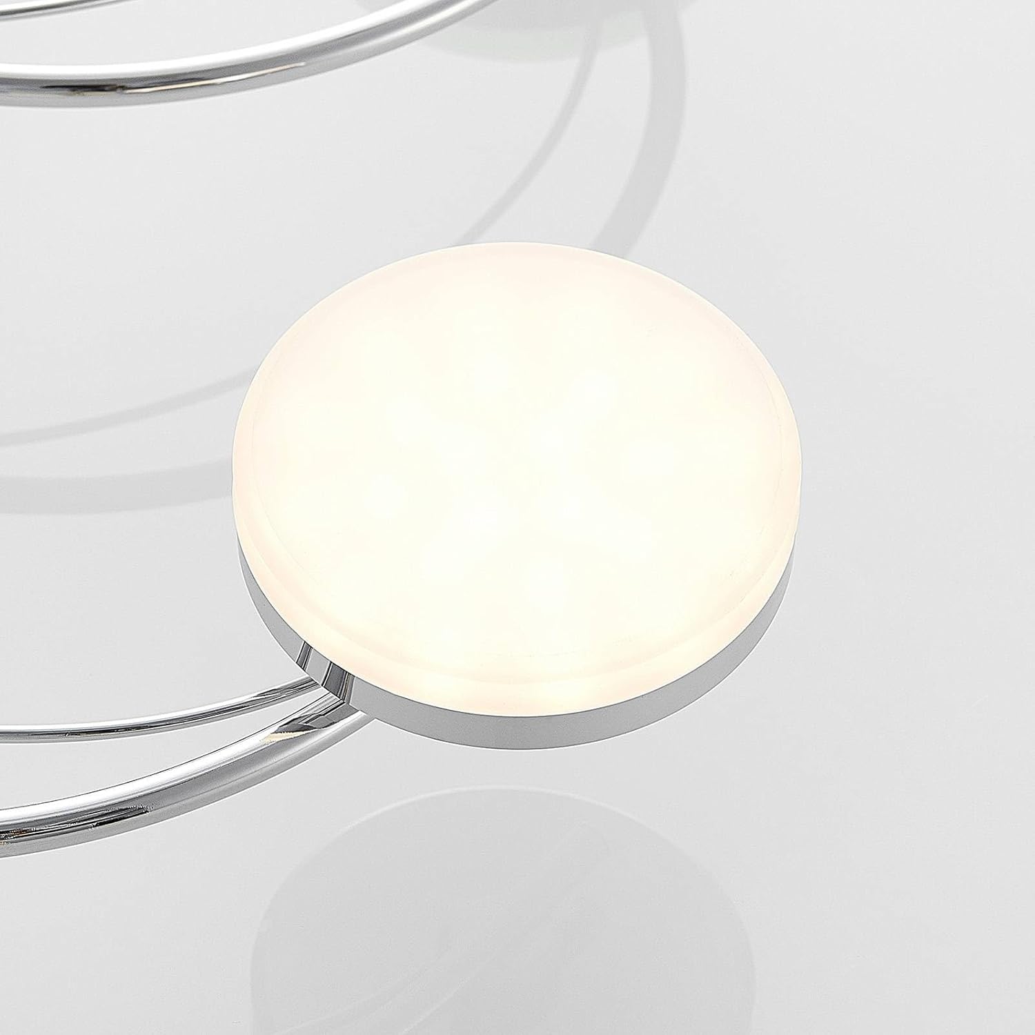 Lindby LED Deckenleuchte Rouven (Modern) in Chrom aus Metall (6 flammig,) - Lampe Deckenlampe Wohnzimmerleuchte