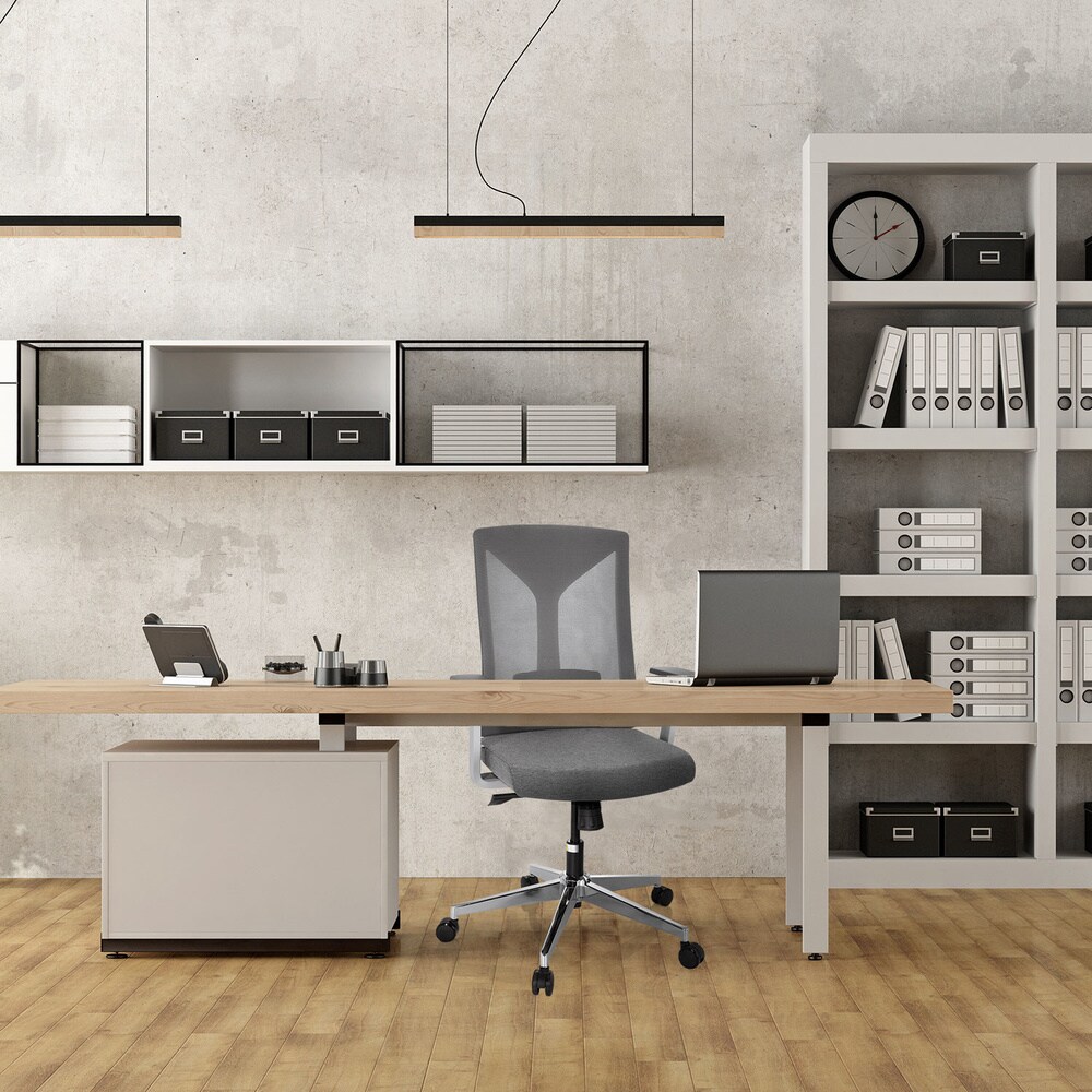 Profi Bürostuhl HALIFAX Stoff/Netzstoff mit Armlehnen hjh OFFICE