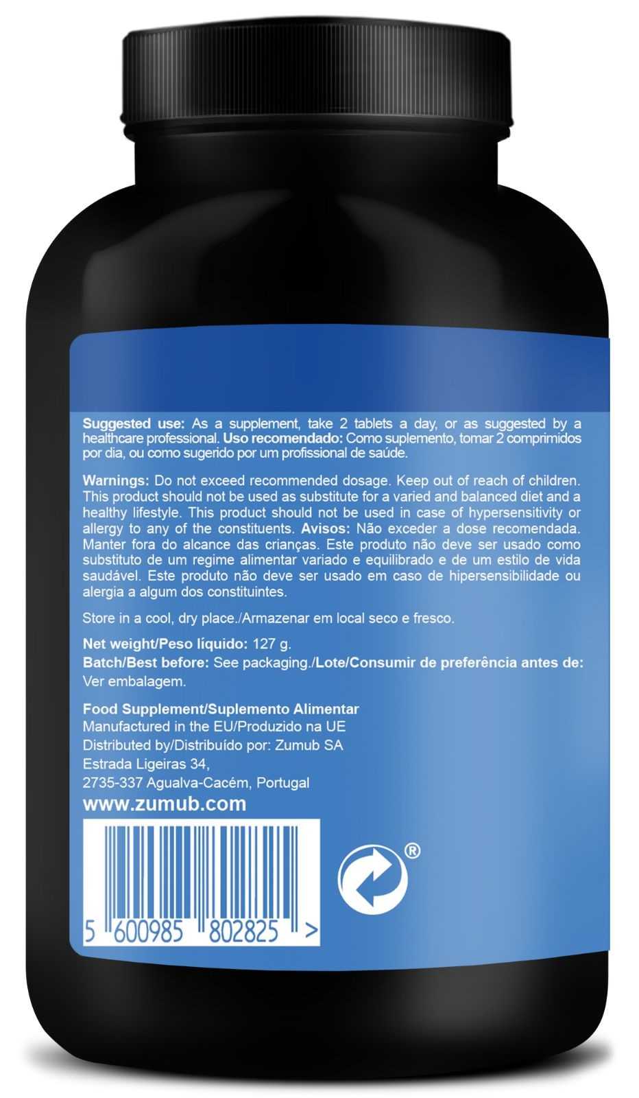 Zumub Arginina Ornitina Lisina 90 comprimidos