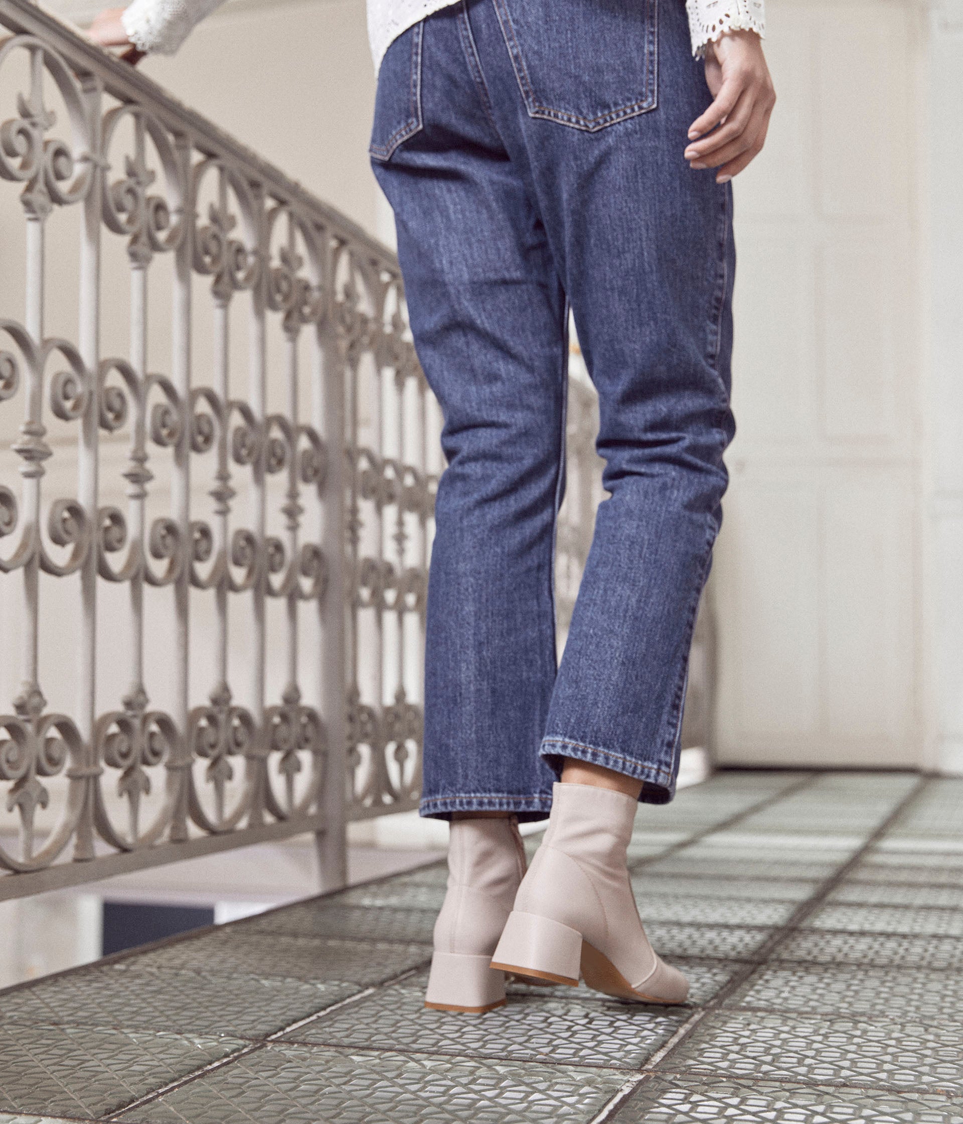Bottines rose pâle Bart