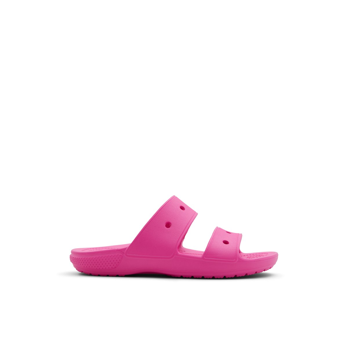CROCS-Classic_croc-Sandales athlétiques à double bride - Talon plat - Rose