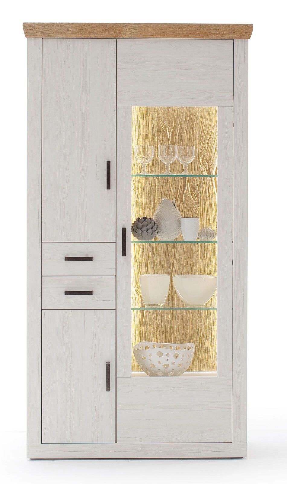 vito Vitrine CALVA 3-türig Pinie Aurelio