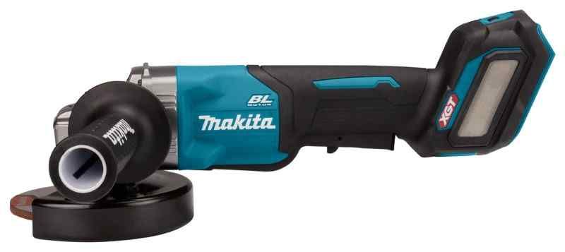 Makita GA032GZ 40 V Max Haakse slijper 125 mm zonder accu's en lader, in doos, met veiligheidsschakelaar